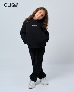 Kids Loose Fit Sweatset - Black