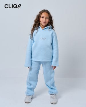 Kids Loose Fit Sweatset - Baby Blue